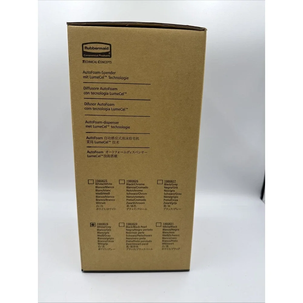 Rubbermaid commercial Touchless foam soap dispenser model#1980827 lumecel